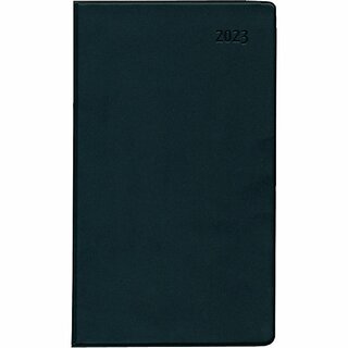 Zettler Taschenkalender 540, 1W/1S, Softcover, 9,5 x 17cm, schwarz, 2027