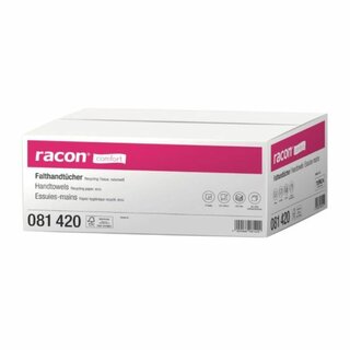 Falthandtcher Racon comfort 81420, 24x23cm, ZZ-Falz, 2-lagig, wei, 4000 Stck