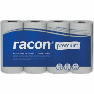 Premium Küchenrolle Temca, 3-lagig, weiß, 26 x 22 cm, 4...
