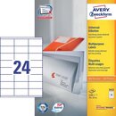 Universal-Etiketten Avery Zweckform 3422, 70x35mm (LxB),...