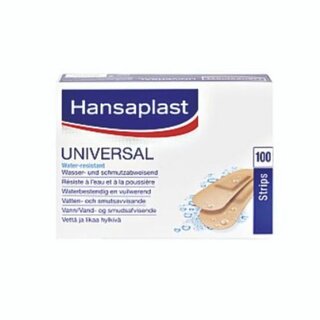 Pflaster Universal, 1,9 x 7,2 cm, hautfarben, 100 Stück