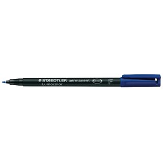 OHP-Stift Staedtler Lumocolor 318F, wasserfest, Strichstrke: 0,6mm, blau