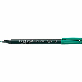 OHP-Stift Staedtler Lumocolor 318F, wasserfest, Strichstrke: 0,6mm, grn