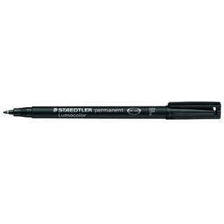 OHP-Stift Staedtler Lumocolor 318F, wasserfest, Strichstrke: 0,6mm, schwarz