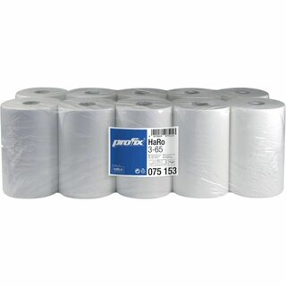 Papiertuchspenderrolle Racon 75153, Premium, 3-lagig, hellwei, 10 Stck