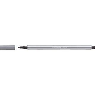 STABILO Faserschreiber Pen 68 68/96, mit Kappe, M, 1 mm, Schreibf.: dunkelgrau