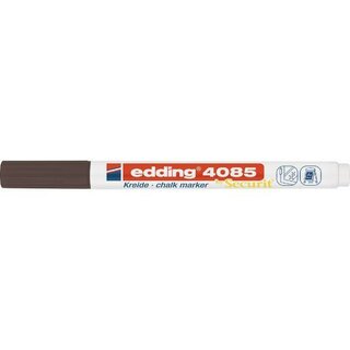 edding Kreidemarker, 4085 4-4085001, Rundspitze, 1-2mm, Schreibf.: schwarz