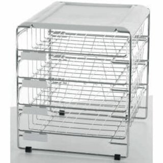 GRIESHABER Briefkorbset BS0903, Stahl, mit 4 Körben / 1...
