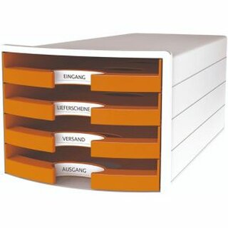 HAN IMPULS 2.0 Schubladenbox 1013-51, wei/orange