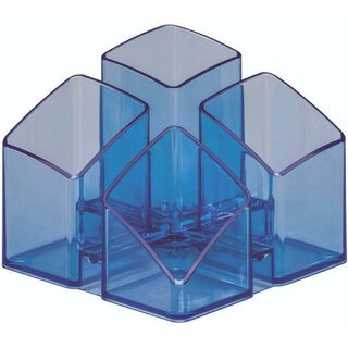 HAN SCALA Stifteköcher17450-26, transparent/blau