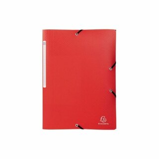 Sammelmappe Exacompta 55085E, Eckspanner, DIN A4, PP, rot