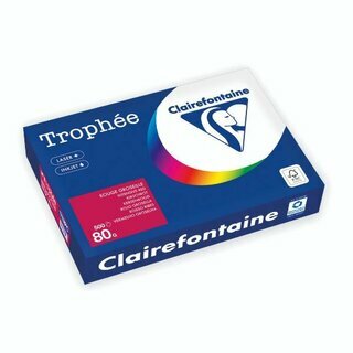 Farbpapier - Trophee - 1782C - A4 - 80 g/m� - matt  - Kirschrot - 500 Blatt