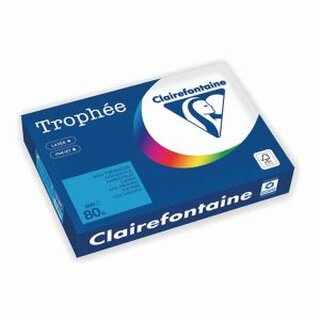 Farbpapier - Trophee - 1781C - A4 - 80 g/m - matt  - Karibikblau - 500 Blatt