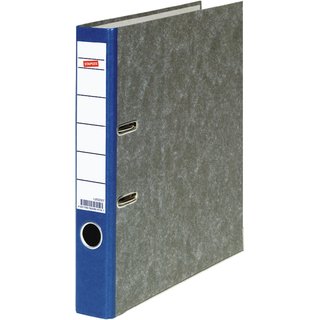 Ordner, Wolkenmarmorpapier (RC), SK-Rckenschild, A4, 50mm, blau
