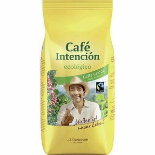 Darboven Kaffee FairTrade ganze Bohne Hochland Cafe Intenc. 1000g