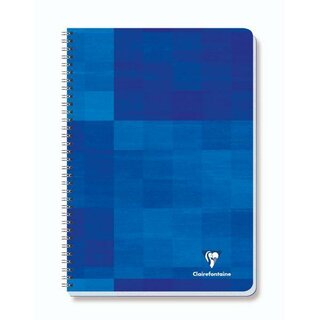 Clairefontaine Collegeblock 82123C, DIN A4, kariert, 80 Blatt, 90 g/m, blau