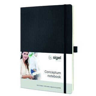 Sigel Conceptum Notizbuch CO308, DIN A4, gepunktet, 194 Seiten, 80 g/qm, schwarz