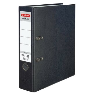 Ordner Color, PP, Einsteckrückenschild, A4, 80 mm, schwarz