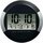 Wanduhr Hama PP-245, Funk, digitale Anzeige, D: 24,5 cm, schwarz/silber