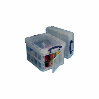 Aufbewahrungsbox Really Useful 35CF, klappbar, 35l, 480x390x310 mm, transparent