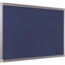 BI-Office Maya Filztafel m. Alu Rahmen blau 900 x 600
