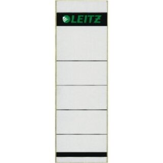Rückenschilder Leitz 1642, kurz / breit, grau, 10 Stück