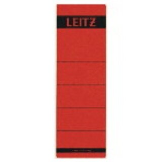 Rückenschilder Leitz 1642, kurz / breit, rot, 10 Stück