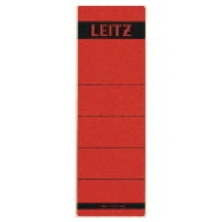 Rckenschilder Leitz 1642, kurz / breit, rot, 10 Stck