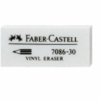 Radierer Faber-Castell 7086-30 aus Kunststoff, fr Blei- und Farbstifte