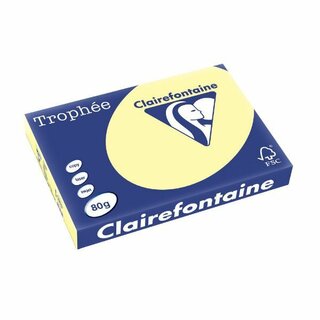 Farbpapier - Trophee - A3 - 80 g/m² - gelb - 500 Blatt