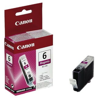 Tintenpatrone Canon 4707A002 - BCI-6M, Reichweite: 280 Seiten, magenta