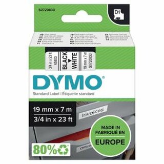 Schriftband Dymo D1 45803, Breite: 19mm, schwarz auf wei