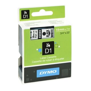 Schriftband Dymo D1 45803, Breite: 19mm, schwarz auf wei