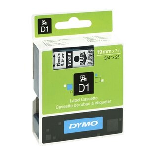 Schriftband Dymo D1 45800, Breite: 19mm, schwarz auf transparent