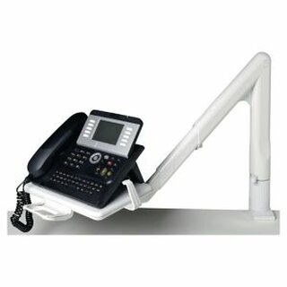 Telefonarm Multiform 86540 ausziehbar flexible Tischklemme schwenkbar h.grau