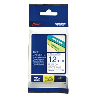 Schriftband Brother TZE-233, Breite: 12mm, laminiert,...