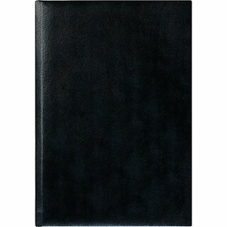 Zettler Buchkalender 873, 1 Tag auf 1 Seite, Hardcover, schwarz, A5, 2026