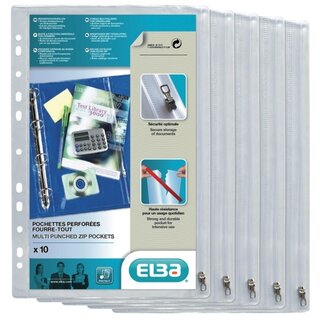 Prospekthüllen Oxford m. Zipper, 30,5x17, PVC, Stärke:...