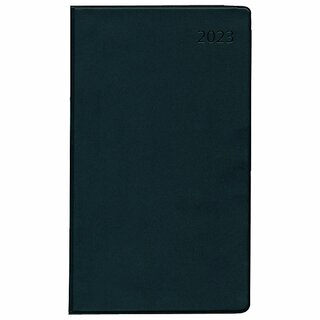 Zettler Taschenkalender 530, 1M/2S, Softcover, 9,5 x 17cm, schwarz, 2027