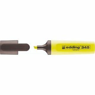 edding Textmarker 345 4-345005, nachfllbar, Keilspitze, 2 - 5 mm, gelb