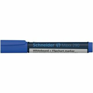 Boardmarker Schneider Maxx 290, Rundspitze, Strichstrke: 2-3mm, blau