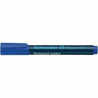 Permanentmarker Schneider Maxx 130, Rundspitze, Strichstrke: 1-3mm, blau