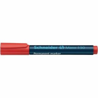 Permanentmarker Schneider Maxx 130, Rundspitze, Strichstrke: 1-3mm, rot