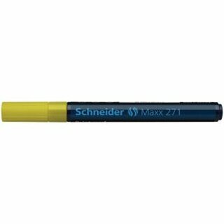 Lackmarker Schneider Maxx 271, Rundspitze, Strichstrke: 1-2mm, gelb