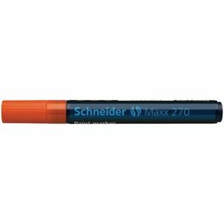 Lackmarker Schneider Maxx 270, Rundspitze, Strichstrke: 1-3mm, orange