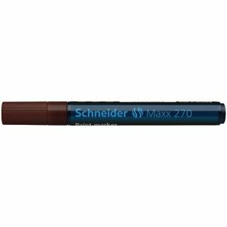 Lackmarker Schneider Maxx 270, Rundspitze, Strichstrke: 1-3mm, braun