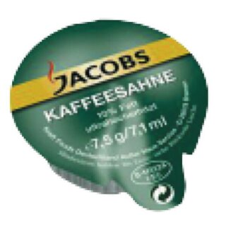 Kaffeesahne Jacobs, 10% Fettgehalt, Portion a 7,5g, 240 Stck