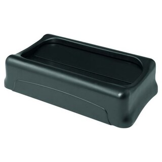 Deckel Rubbermaid 2673 Slim Jim, Schwingdeckel, schwarz