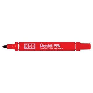 Pentel N50 Permanent Marker 1,5-2 mm Rot