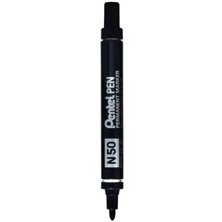 Permanentmarker Pentel N50, Strichstrke: 1,5-2mm, schwarz